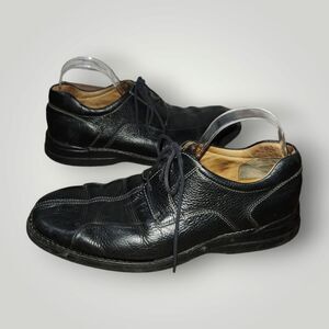 Johnston & Murphy Shuler Bicycle Oxfords Leather 20-7222 Black Lace up 10